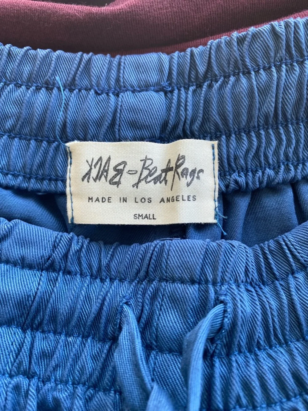 Back Beat Rags Wide Leg Blue Size Small Drawstring - Picture 4 of 5